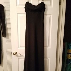 NEW Black Strap Floor Length Gown/Dress (Sz 9/10)